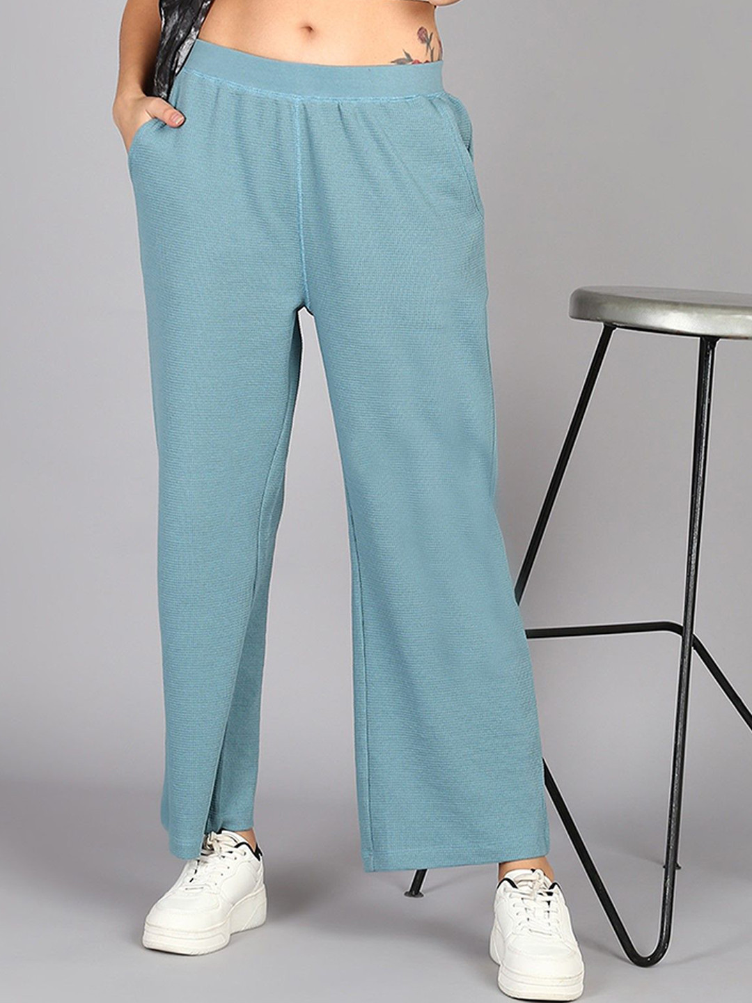 Alan Jones Women Ultra Stretch Waffle Straight Pants