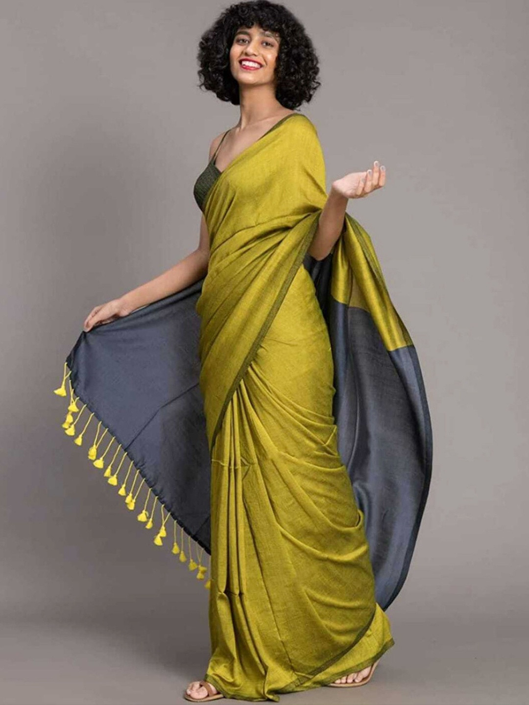 RIDDHIMAN FASHION Pure Cotton Paithani Saree