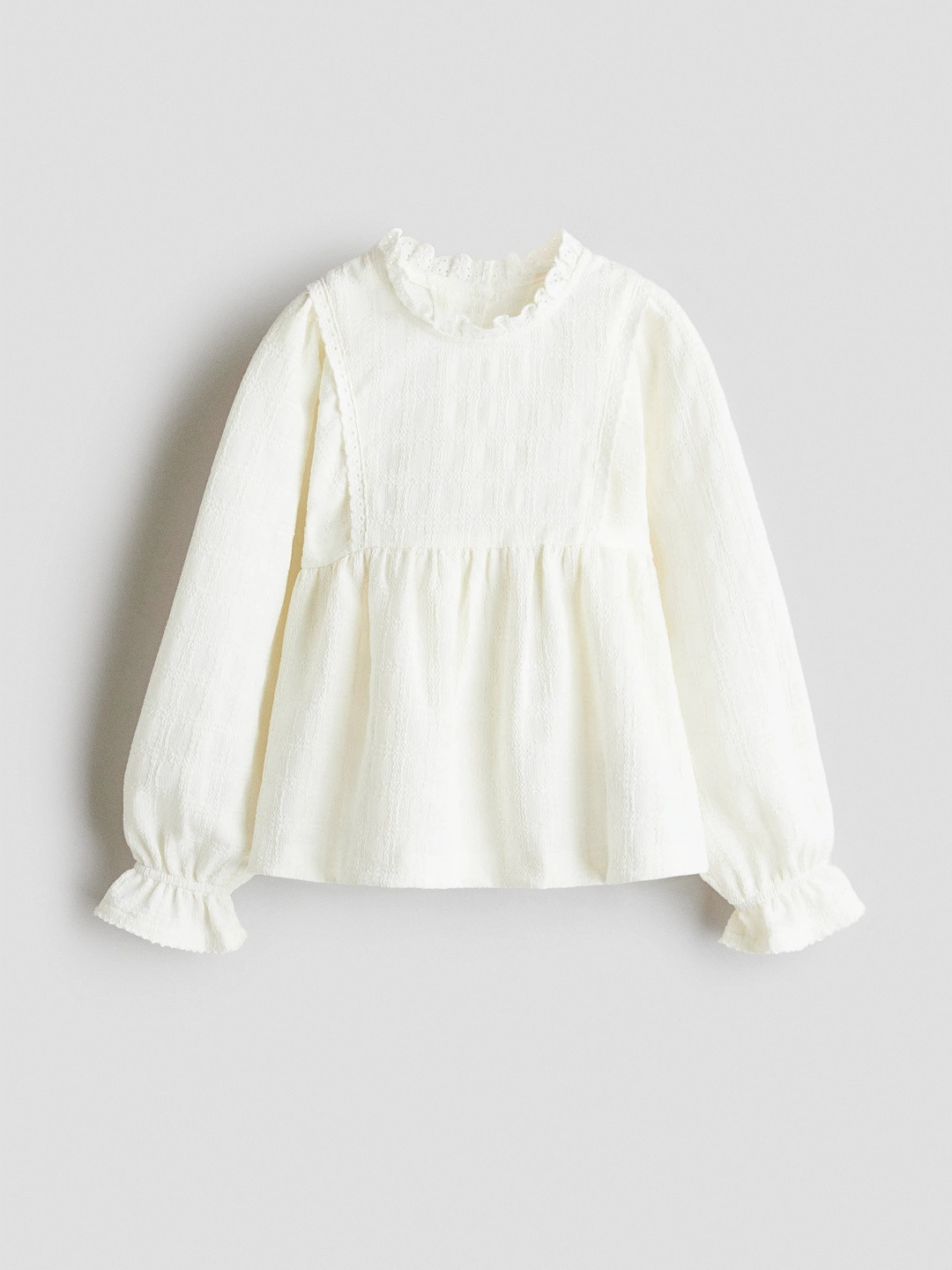 H&M Textured Jersey Blouse