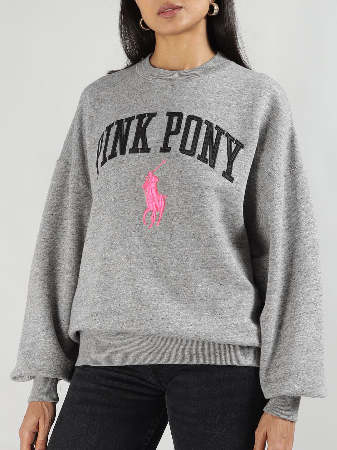 Polo Ralph Lauren Women Printed Round Neck Pullover Sweatshirt