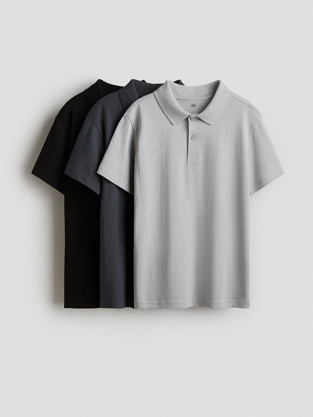 H&M 3-Pack Cotton Polo Shirts