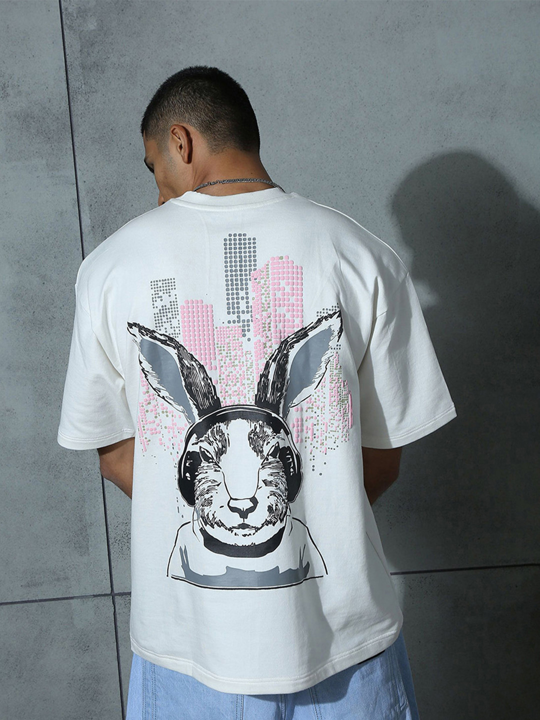 Chapter 2 Graphic Printed Drop-Shoulder Sleeves Pure Cotton Oversized Fit T-shirt