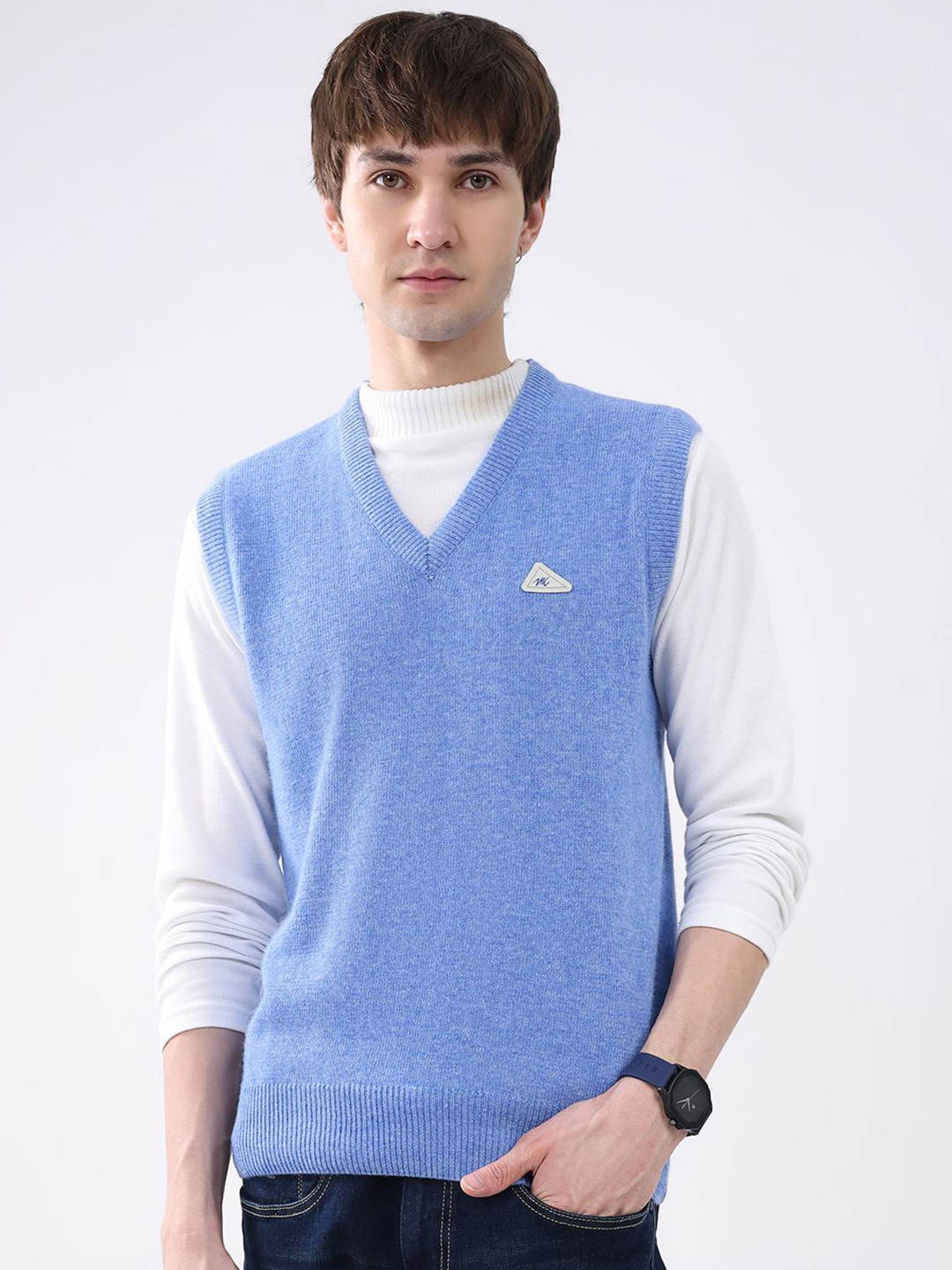 Monte Carlo Men Woollen Sleeveless Sweater Vest