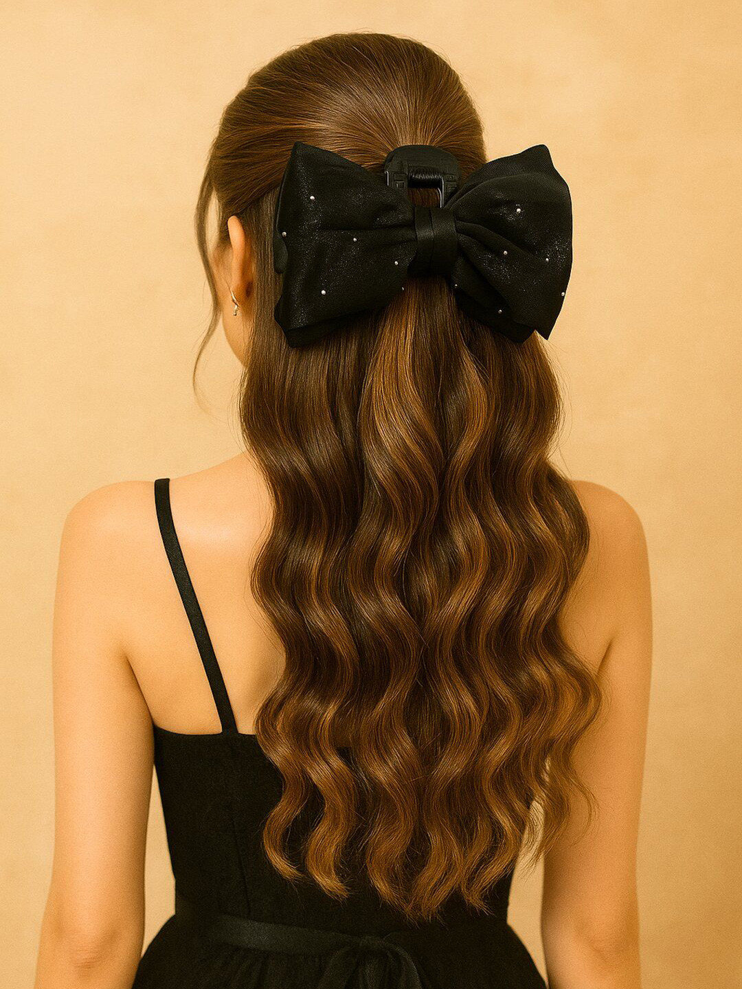 Haute Handles Women Embellished Alligator Bow Hair Claw Clip