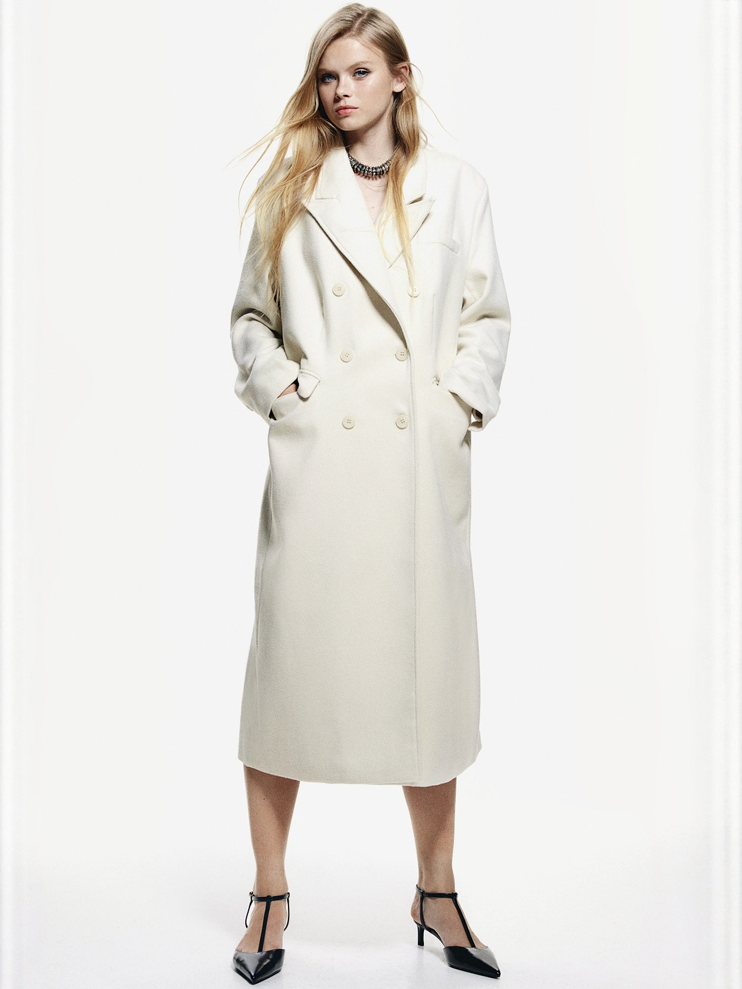 H&M Double-Breasted Coat