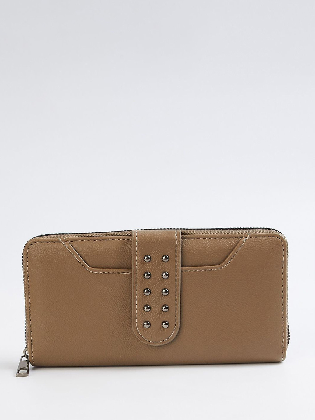 max Women Textured Zip Around Wallet