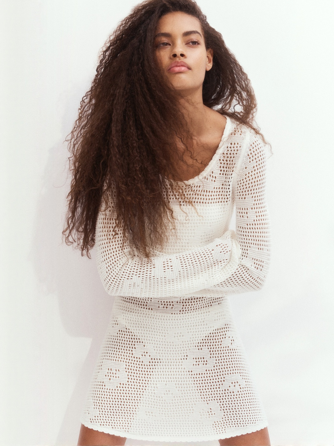 H&M Women Crochet-Look Dress