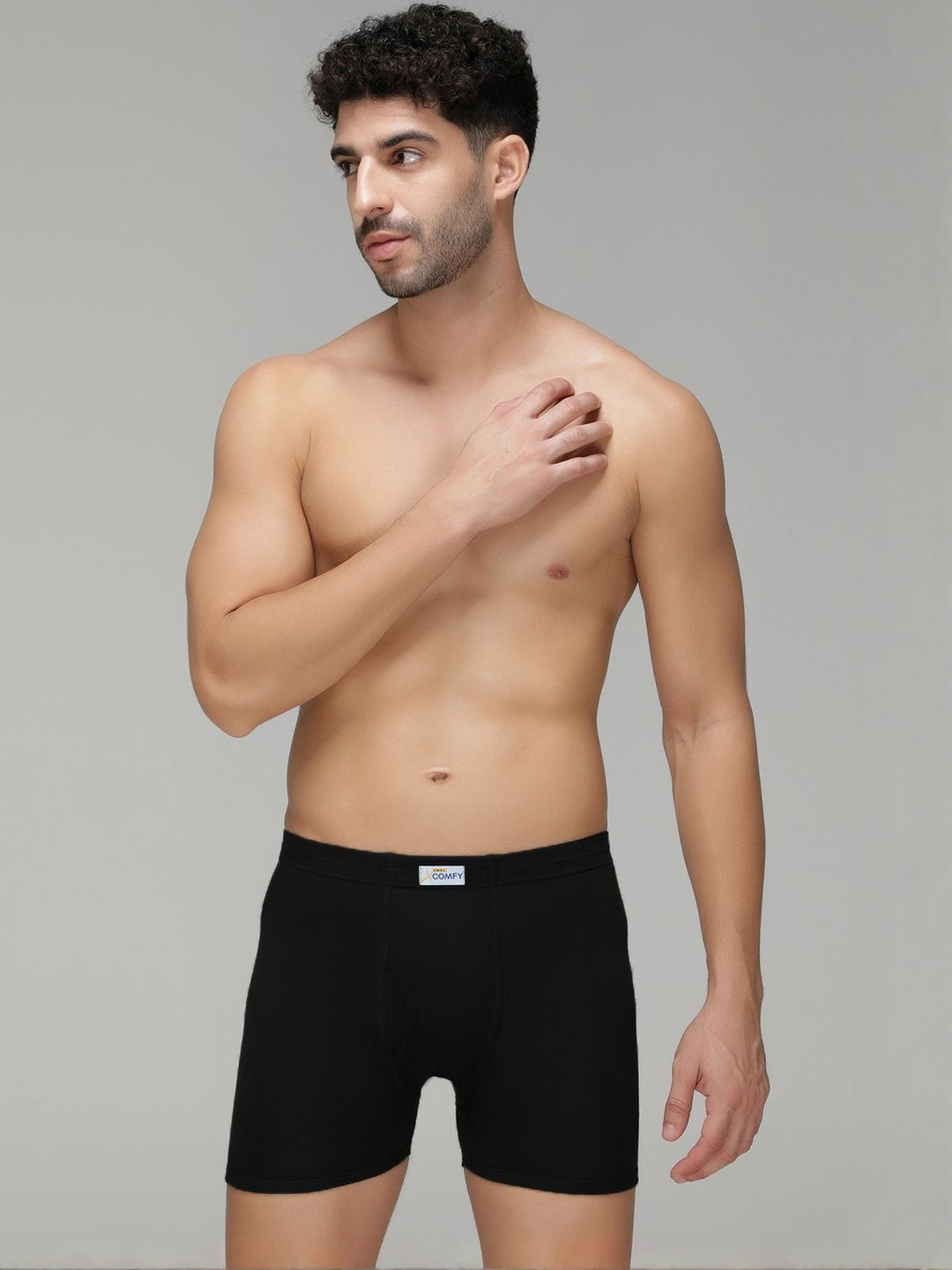 Amul Comfy Men Pack of 3 Cotton Multicolour Long Trunk