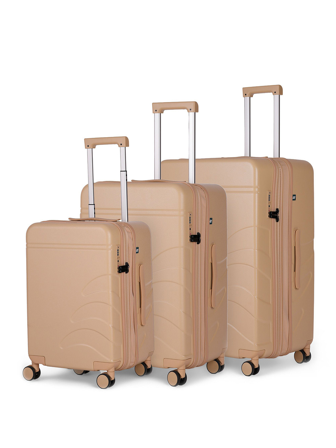 Assembly Set Of 3 Flowe Luggage Trolley Bag