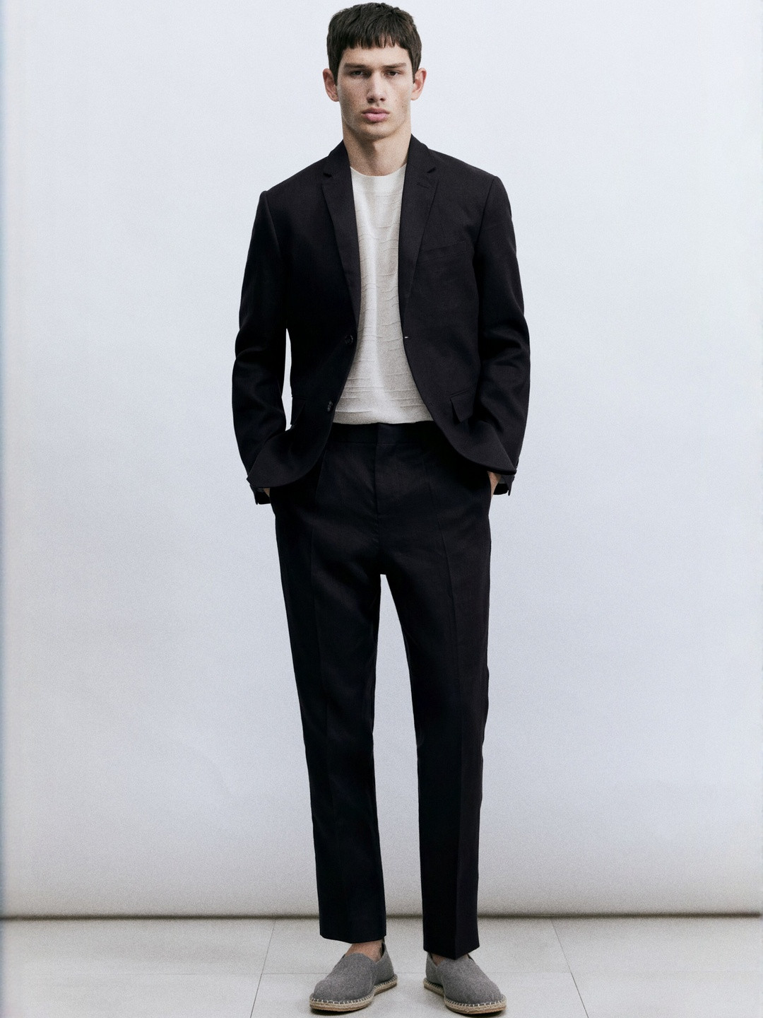 H&M Slim Fit Linen Jacket