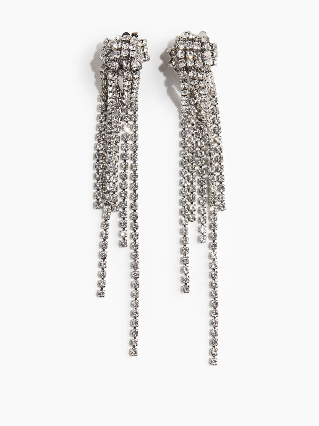 H&M Long Rhinestone Earrings