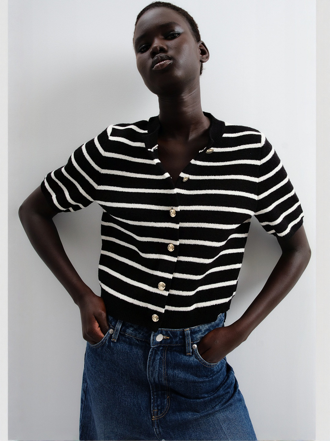 H&M Short-Sleeved Cardigan