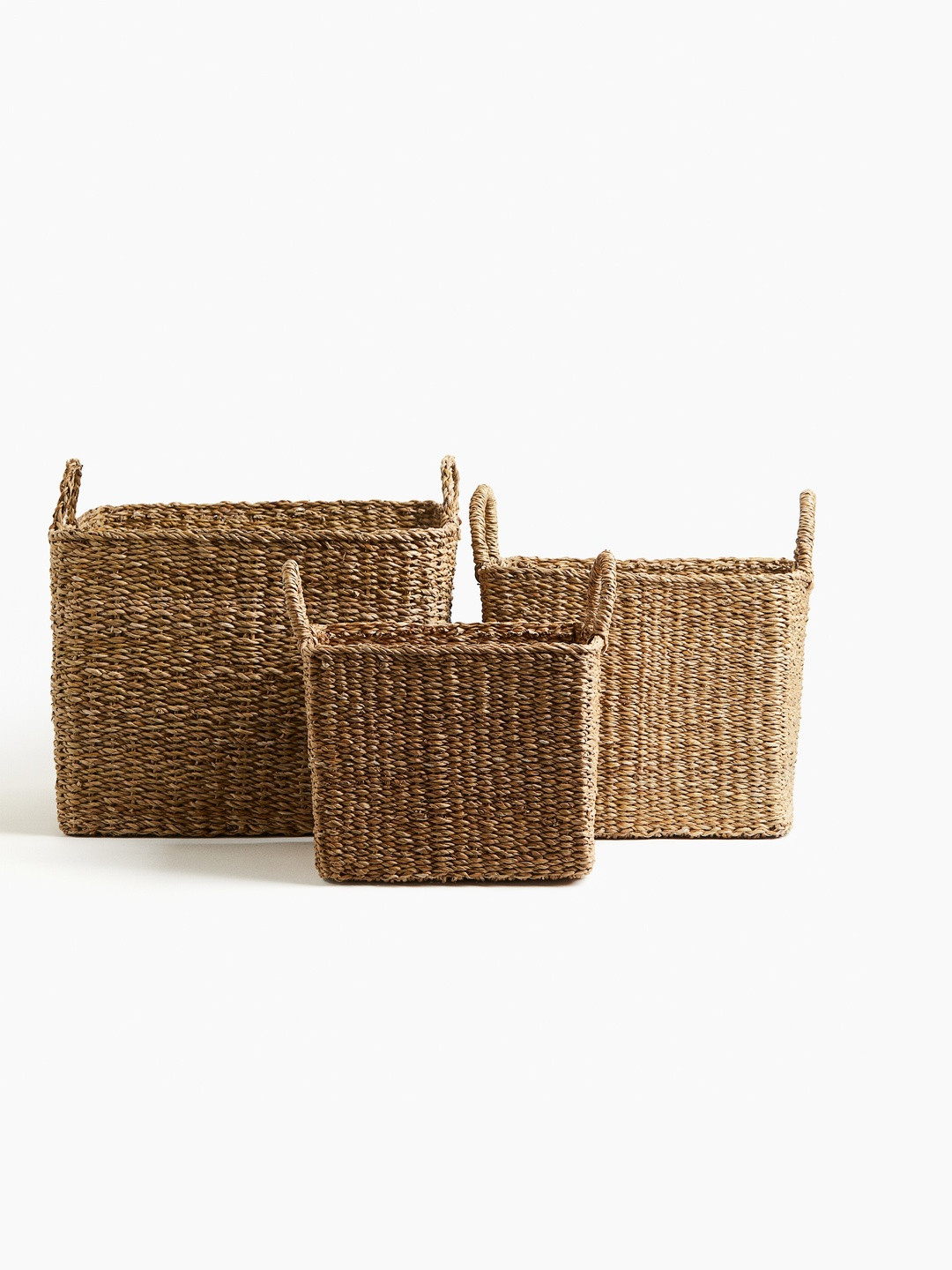 H&M Brown Braided Fruit & Vegetable Basket