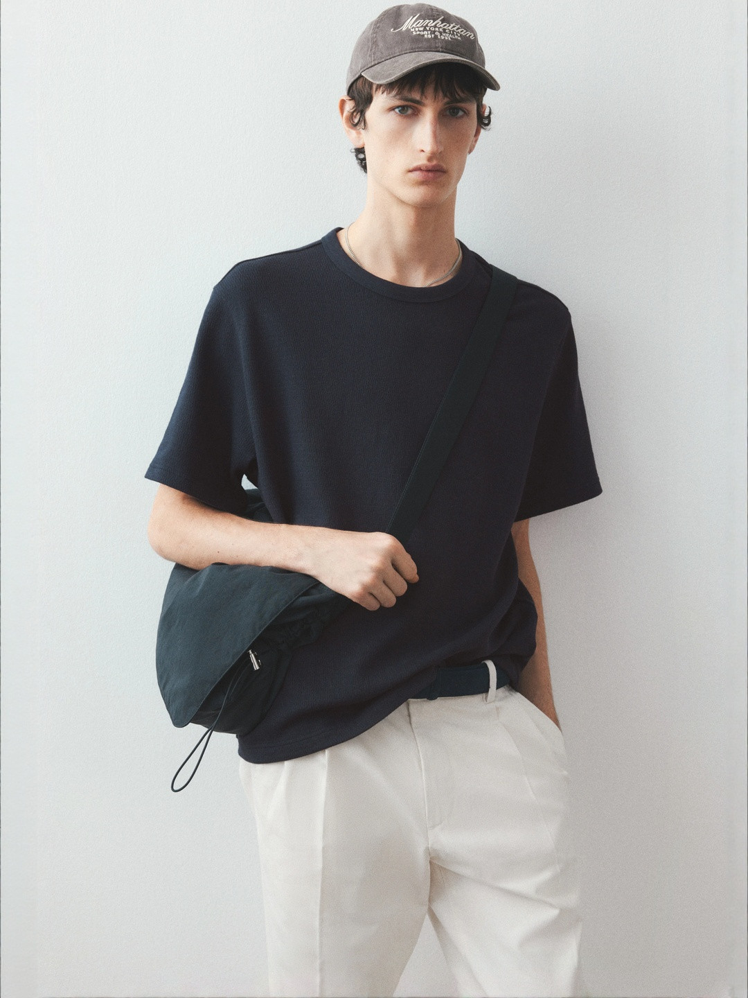 H&M Regular Fit Waffled T-shirt