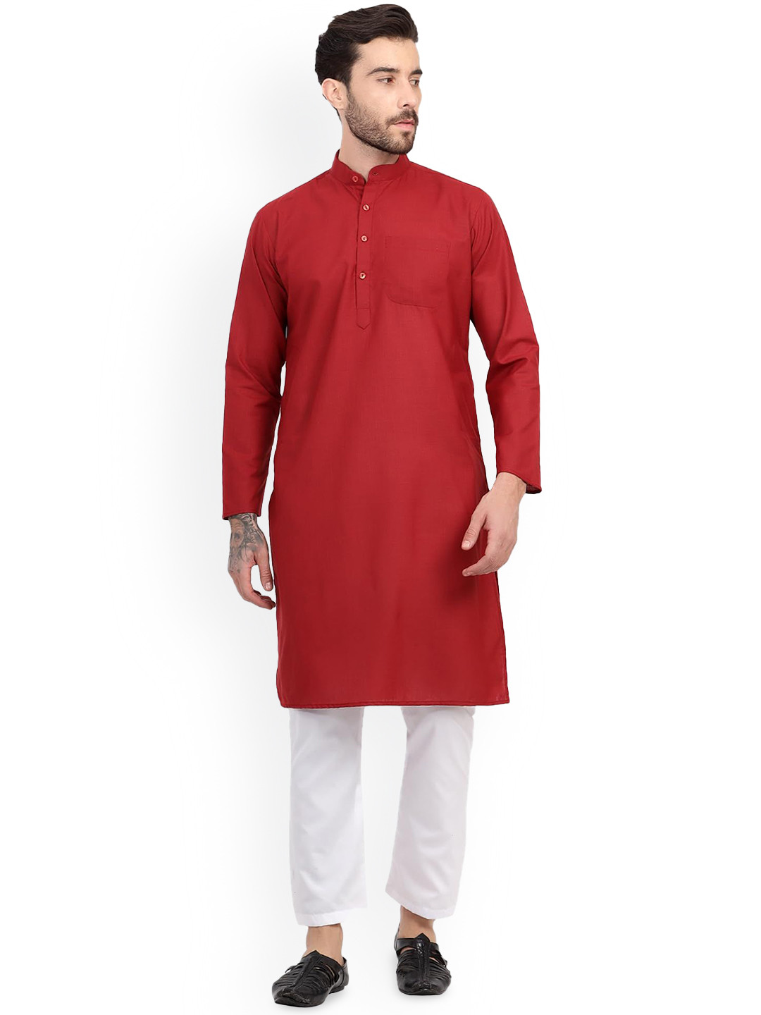 AZURIUS Men's Straight Kurta Pyjama Set