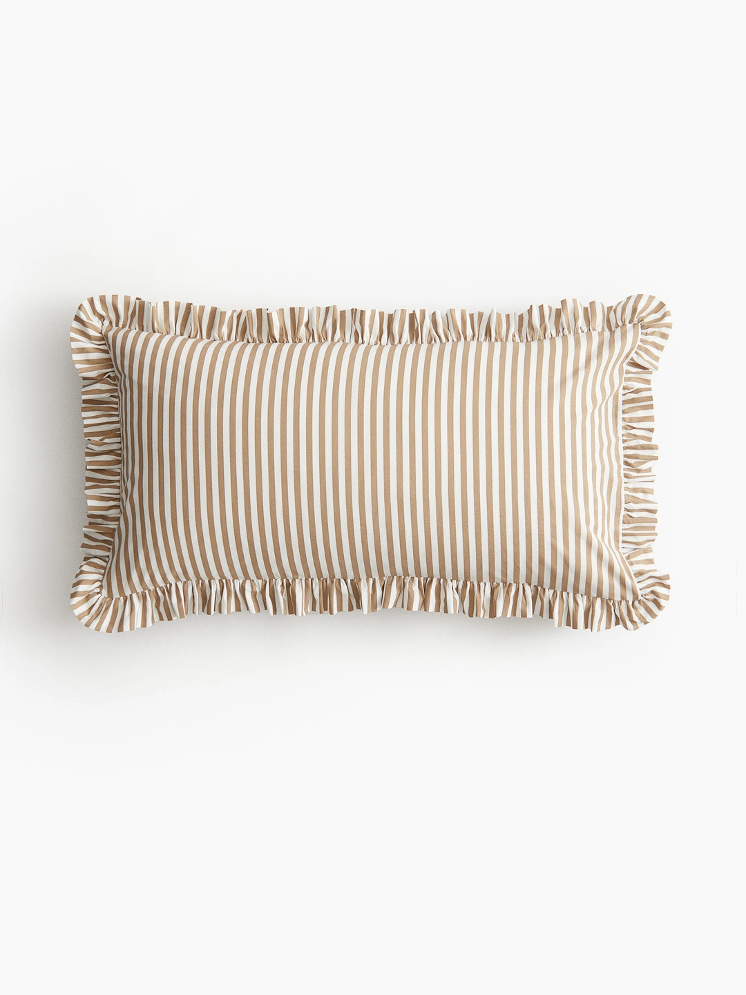 H&M Frill-Trimmed Cotton Cushion Cover