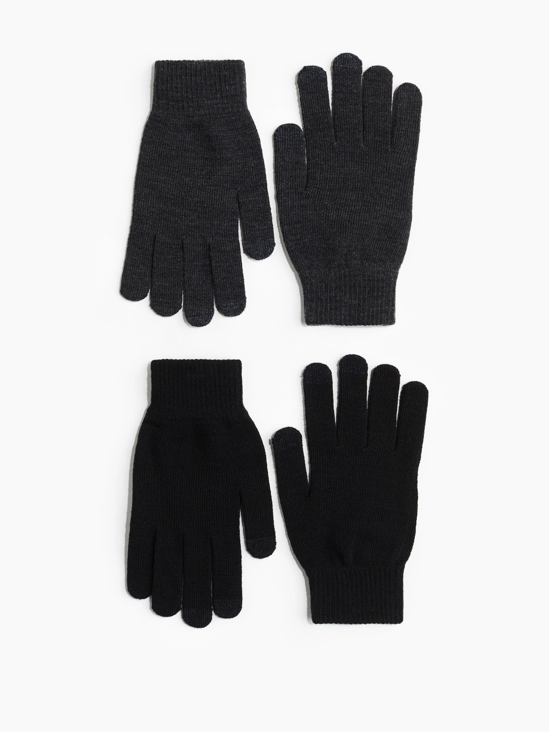 H&M Men 2-Pack Smartphone Gloves