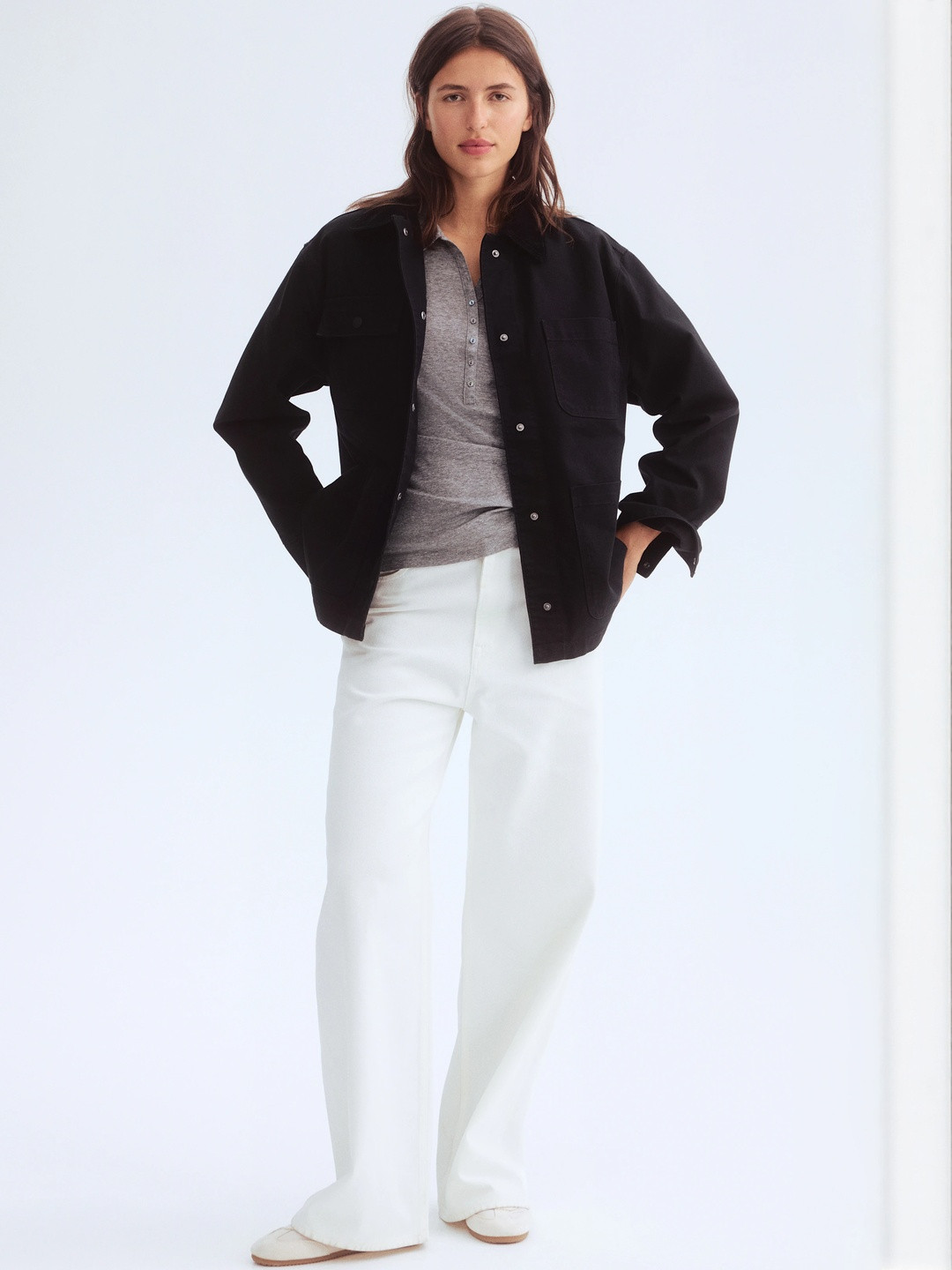 H&M Corduroy-Collar Jacket