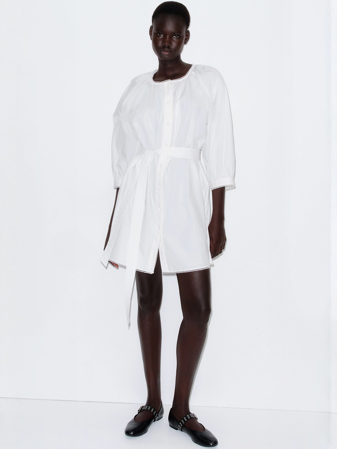 H&M Picot-Trimmed Dress