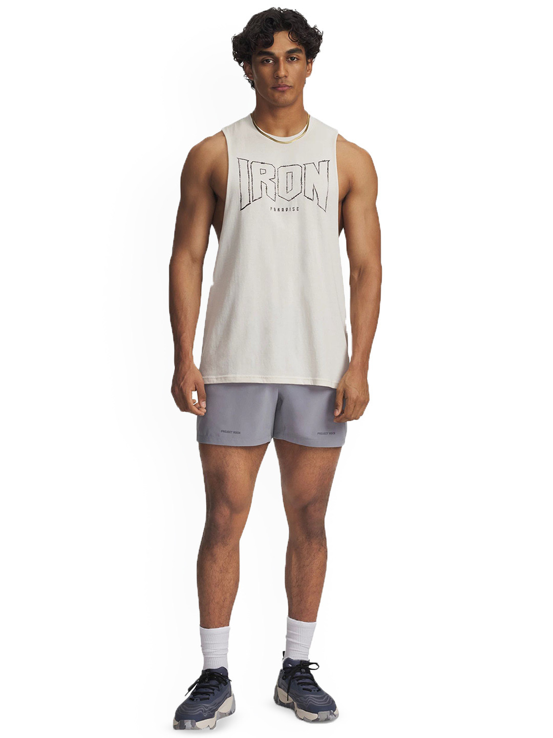 UNDER ARMOUR Men Mid-Rise Project Rock Slim Fit Ultimate Shorts