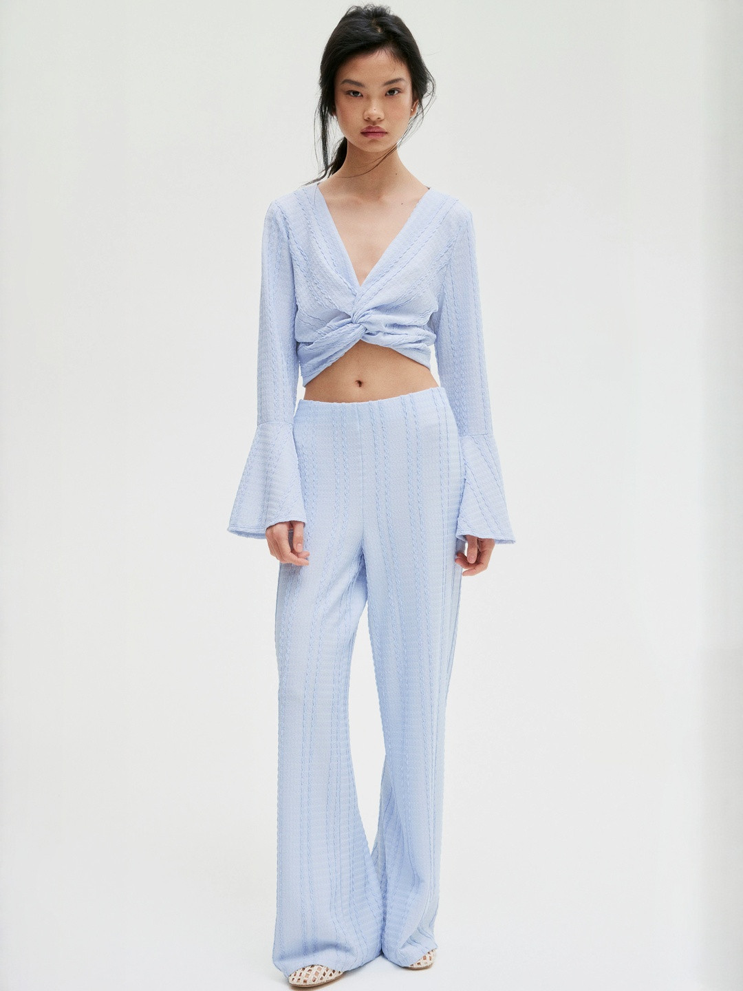 H&M Lace Jersey Trousers 1282564003