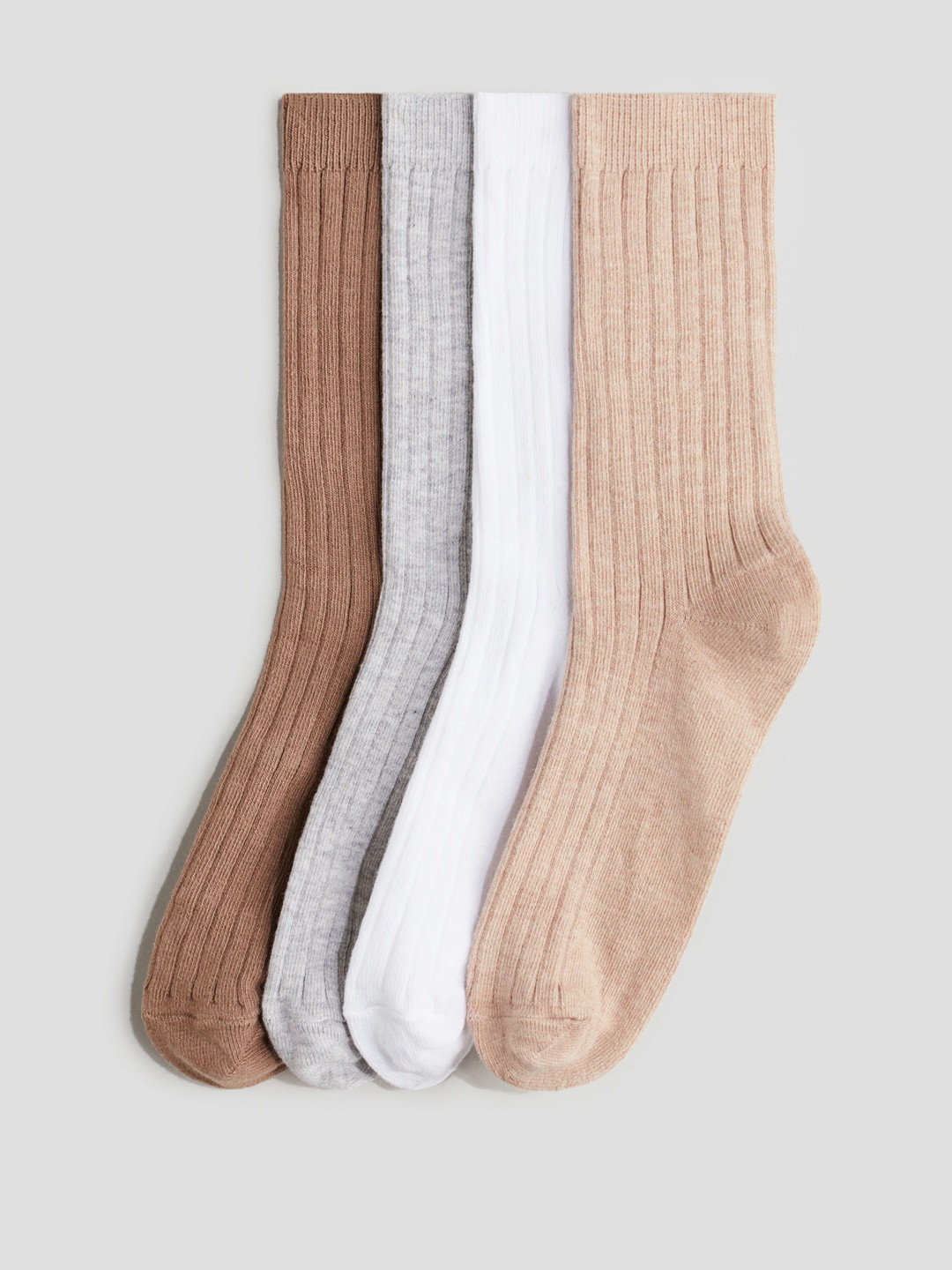 H&M 4-Pack Rib-Knit Socks