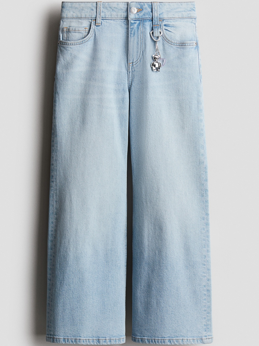H&M Girls Baggy Fit Bootcut Leg Jeans