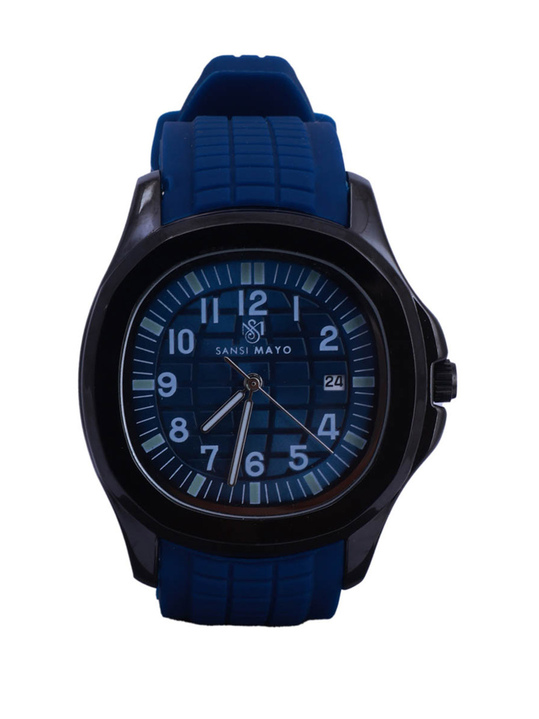 SANSIMAYO Alpha Men Bracelet Style Straps Analogue Watch SM-M-64-BL-B-BL