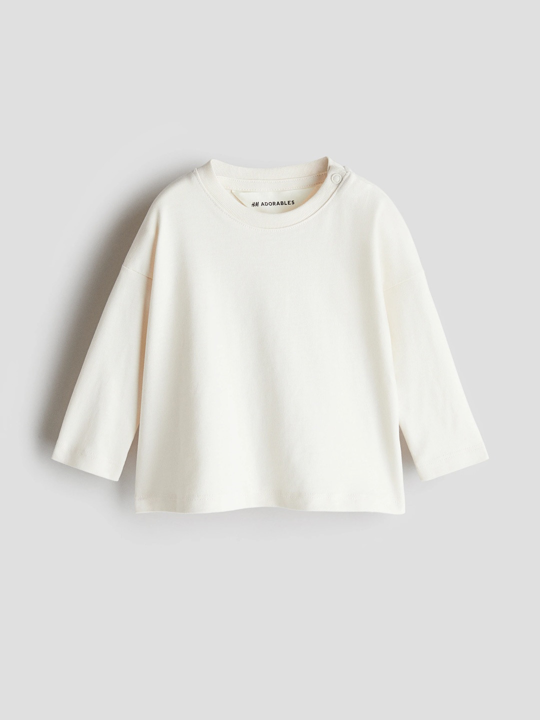 H&M Long-Sleeved Pima Cotton T-Shirt