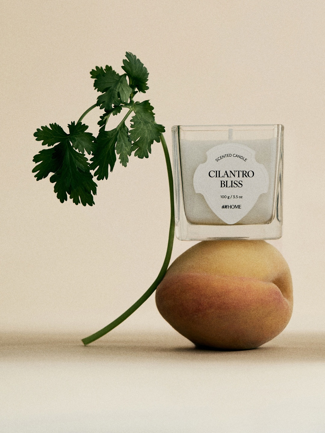 H&M Transparent Small Scented Candle In Glass Holder