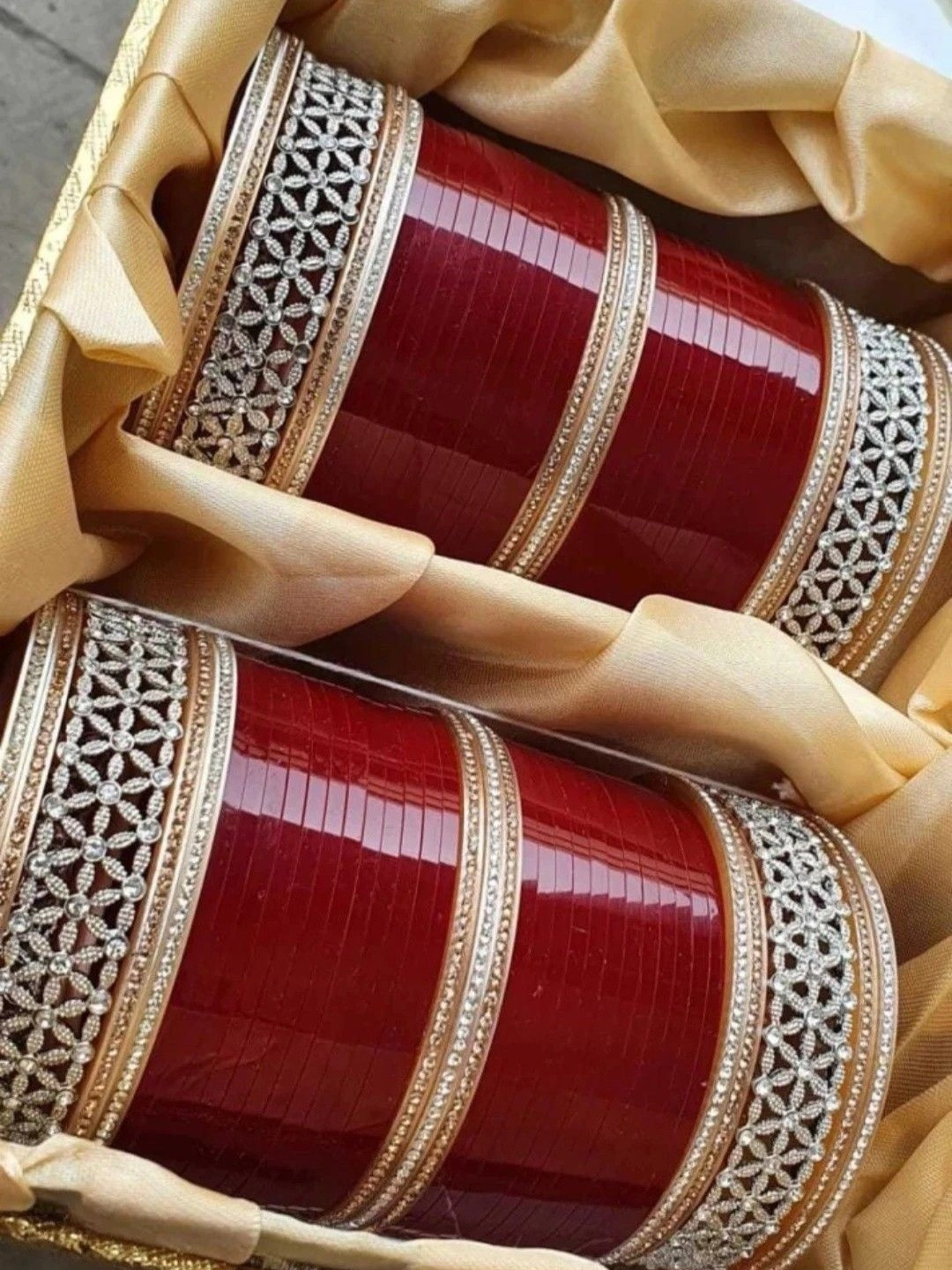 Tornito Set Of 2 Silver-Plated Stone-Studded Bangles