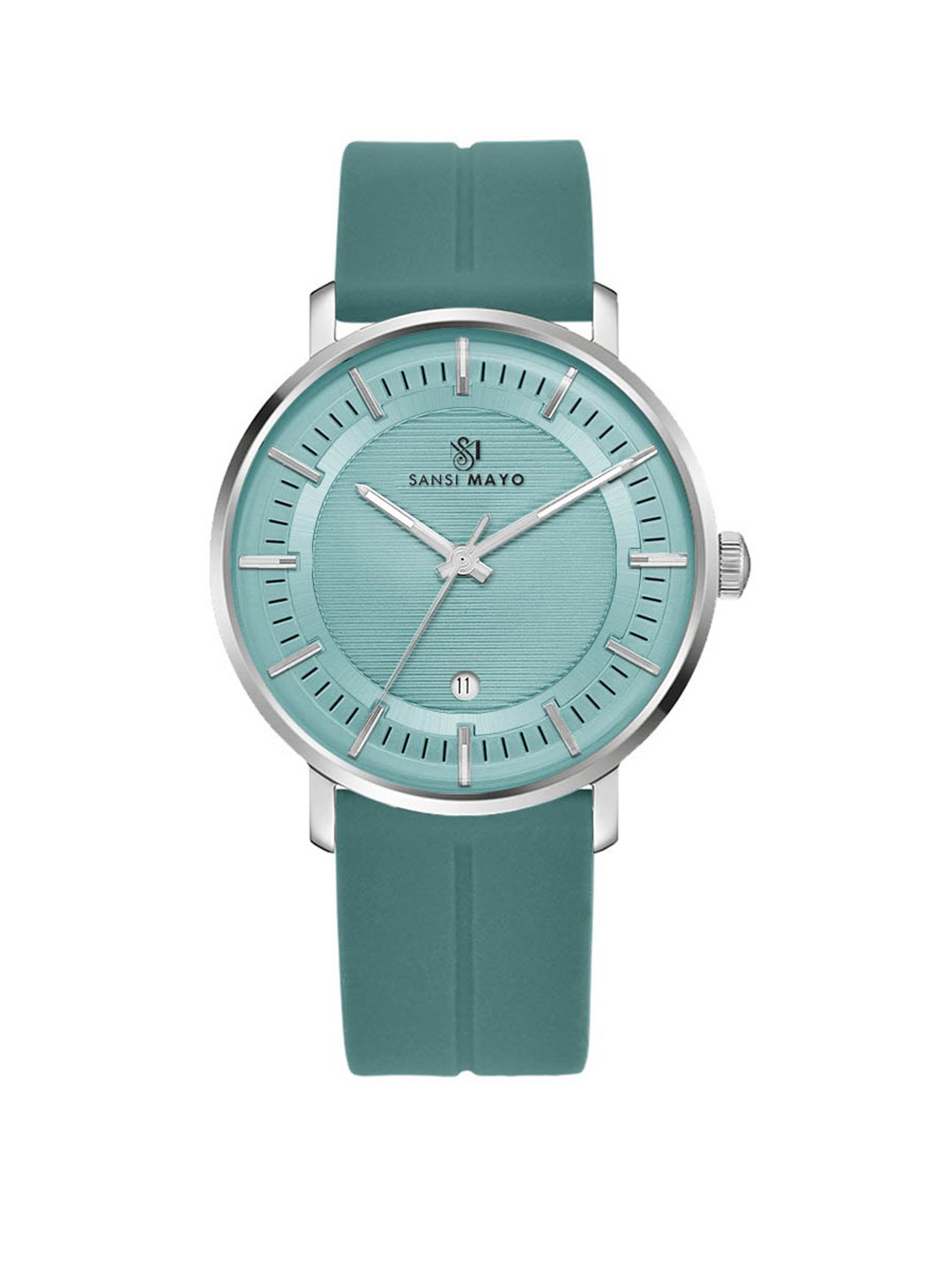 SANSIMAYO Men Dial & Bracelet Style Straps Analogue Watch SM-M-174-SB-S-SB