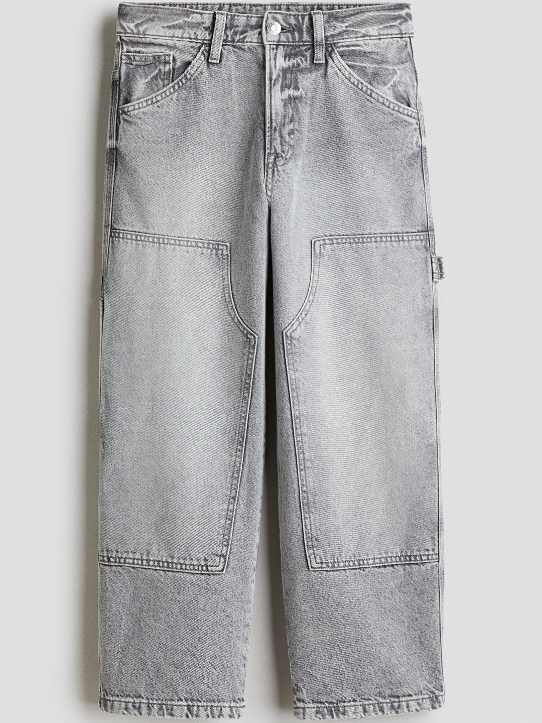 H&M Boys Pure Cotton Baggy Fit Carpenter Jeans