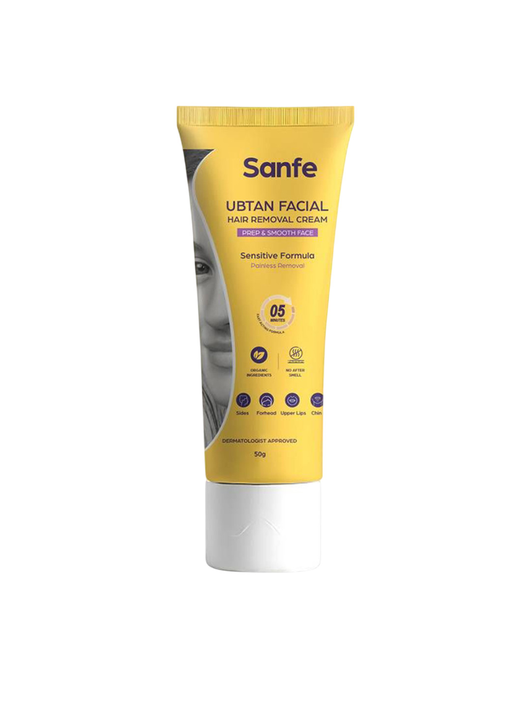 Sanfe Ubtan Facial Hair Removal Cream - 50 g