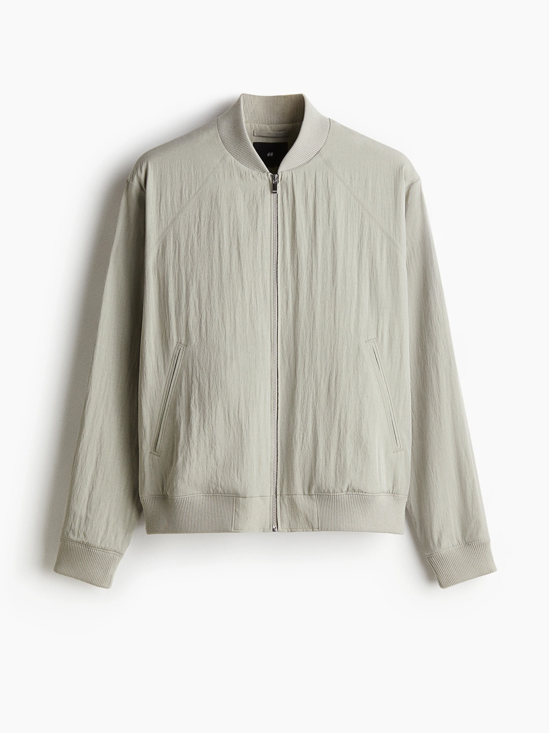 H&M Regular Fit Lyocell-Blend Bomber Jacket