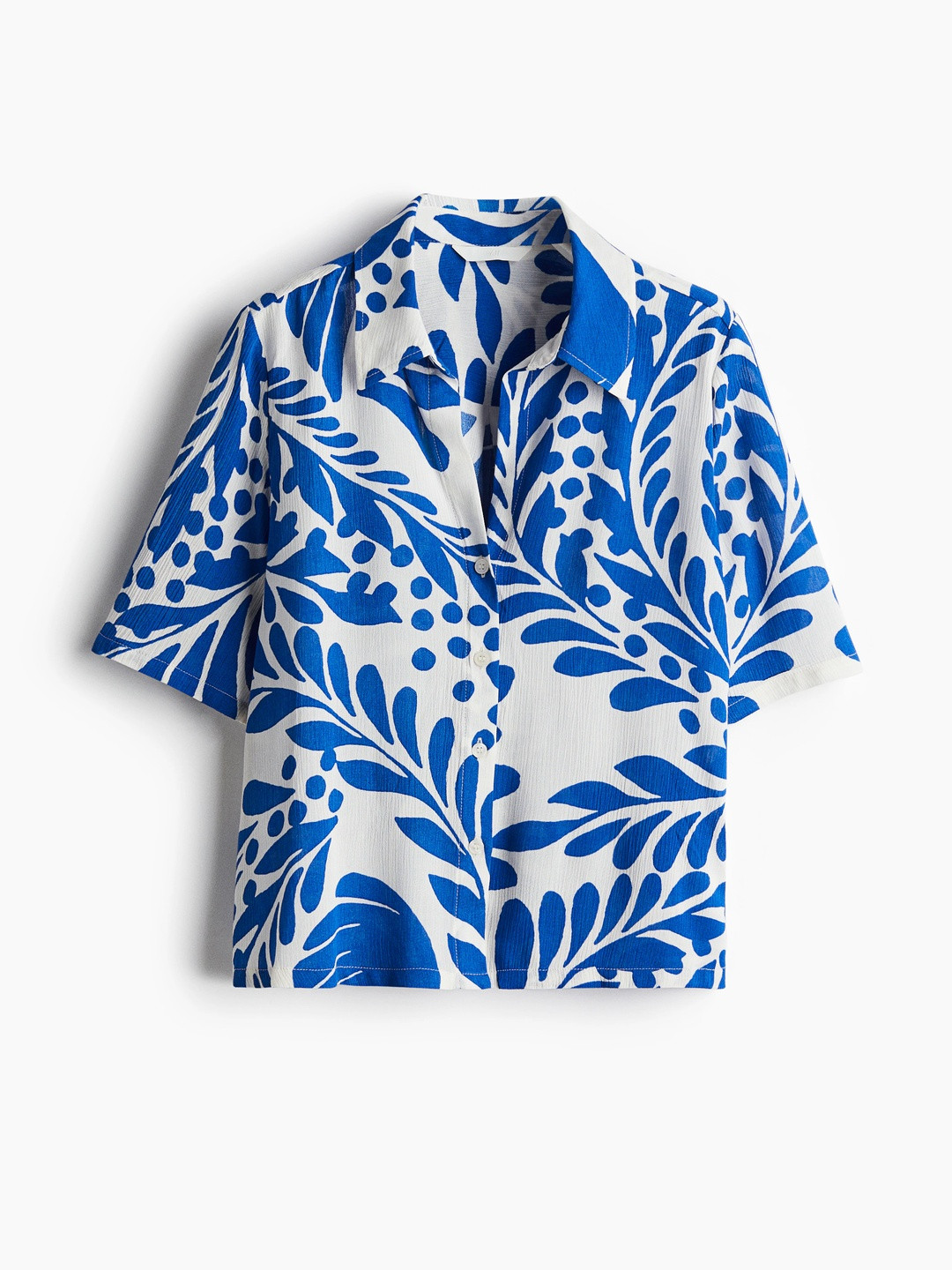 H&M Crinkled Viscose Shirt