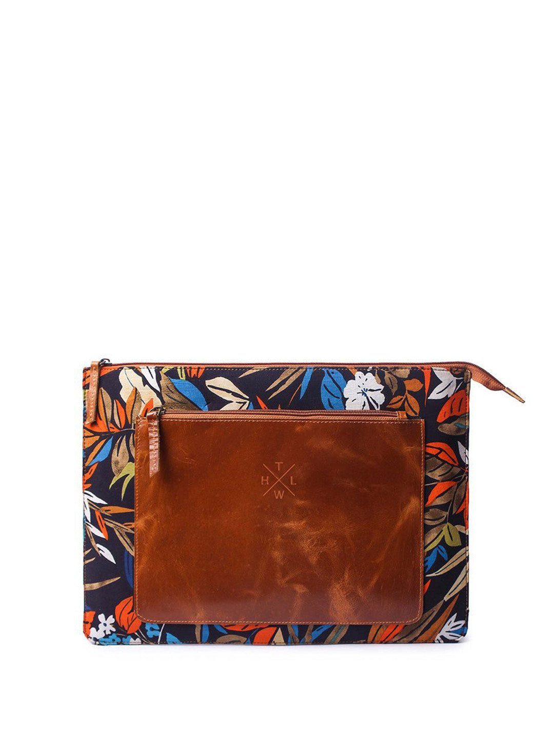 the leather warehouse Printed Leather Laptop Sleeve