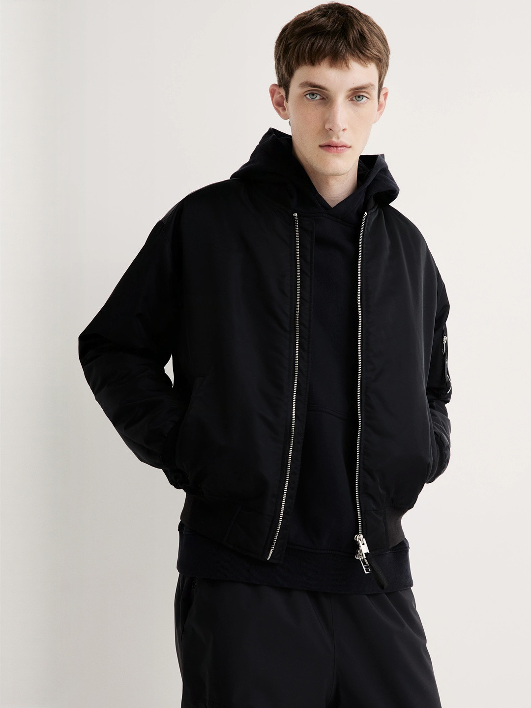 H&M  Loose Fit Washed Hoodie