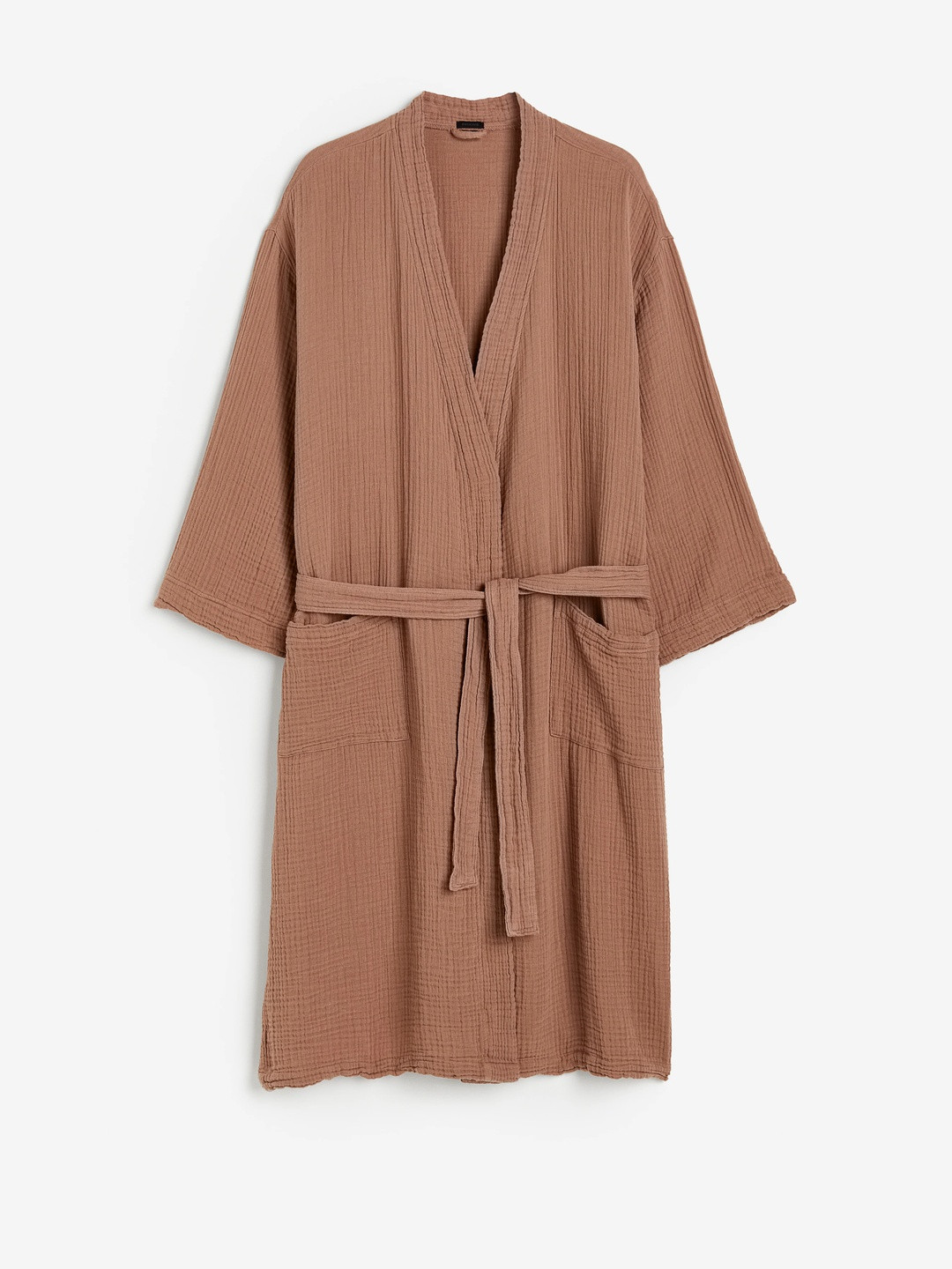 H&M Pure Cotton Muslin Dressing Gown Robe