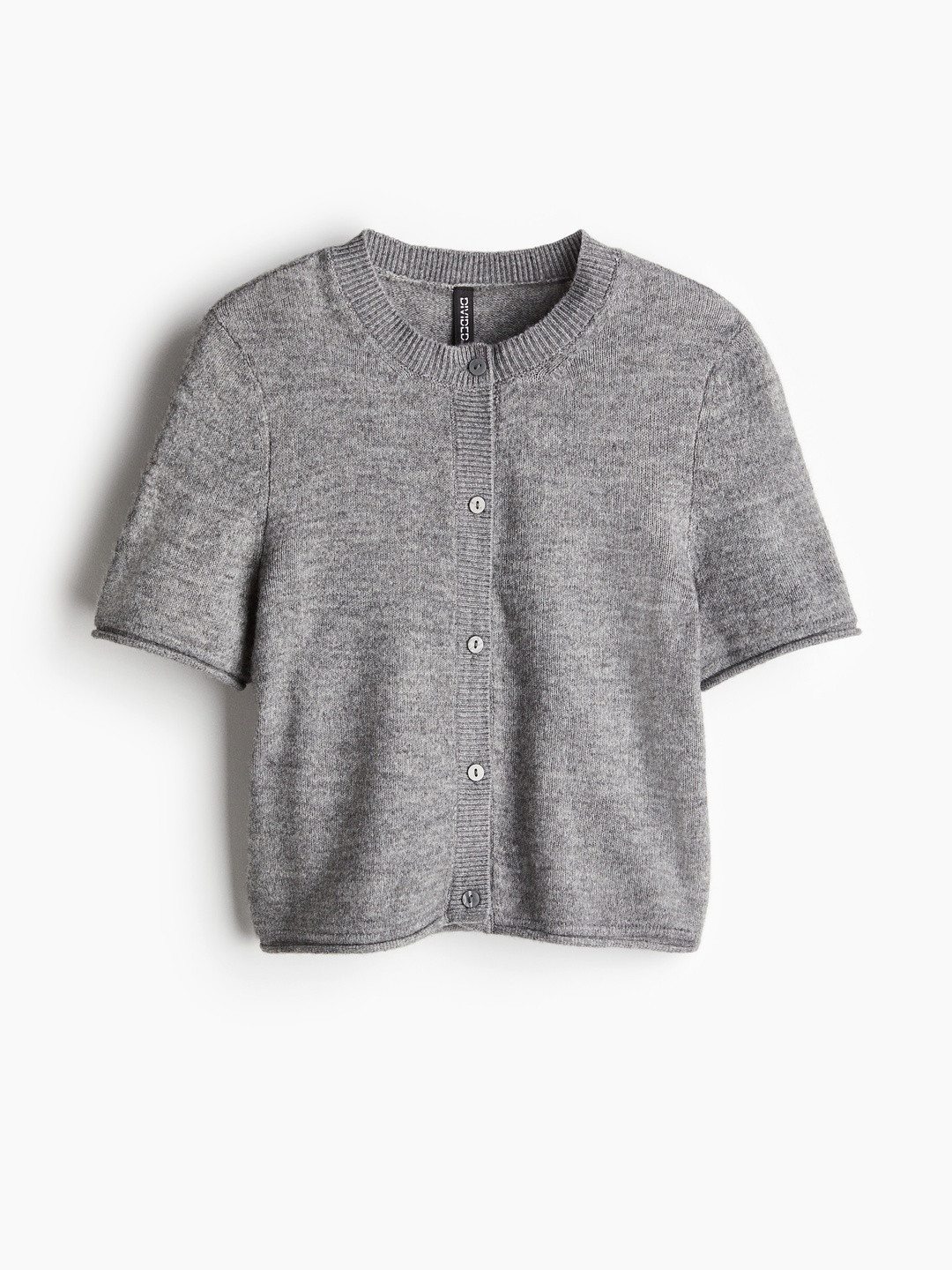 H&M Women Short-Sleeved Fine-Knit Cardigan