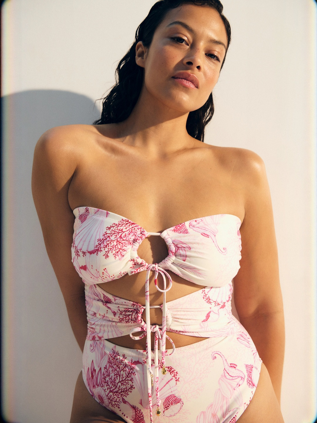 H&M Padded-Cup High Leg Swimsuit