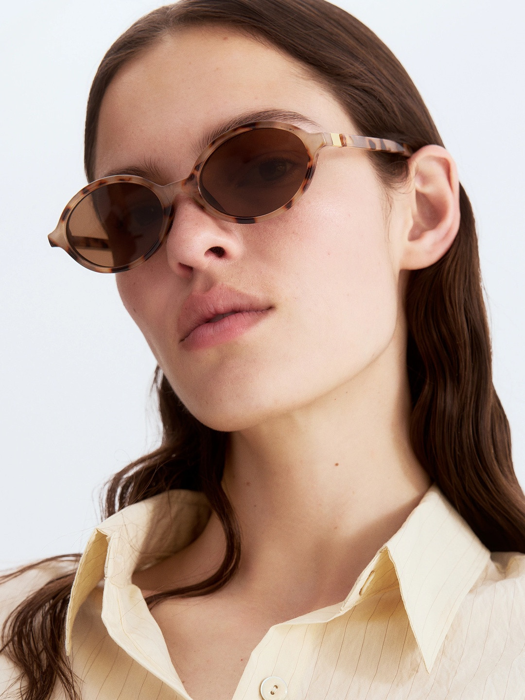 H&M Women Oval Sunglasses 1274378004