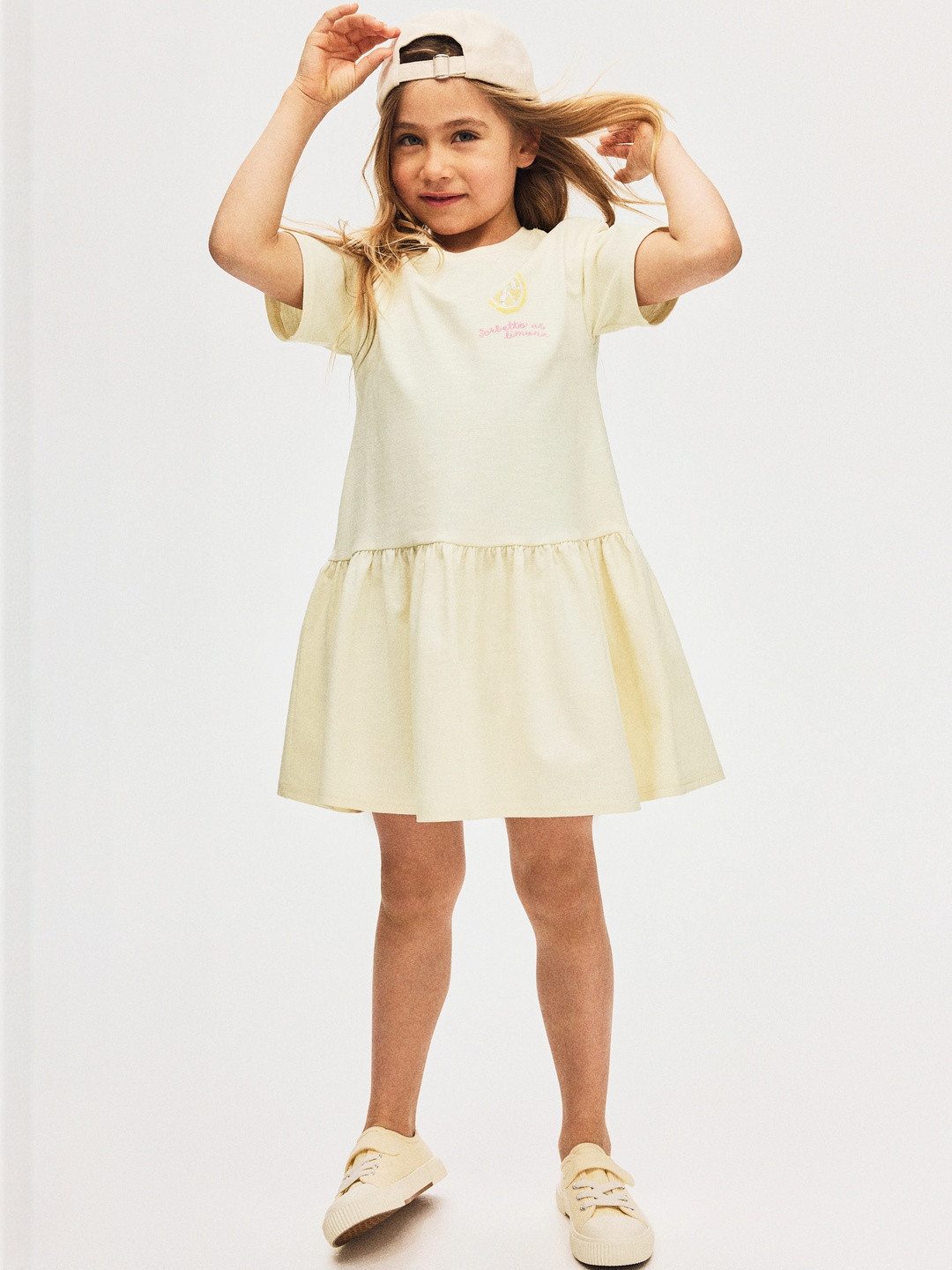 H&M Girls A-Line Printed Dress