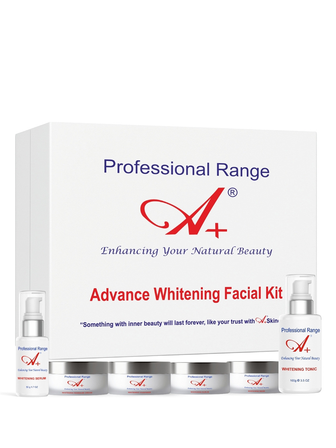 A+ Professional Range Advance Whitening Facial Kit - 550 g