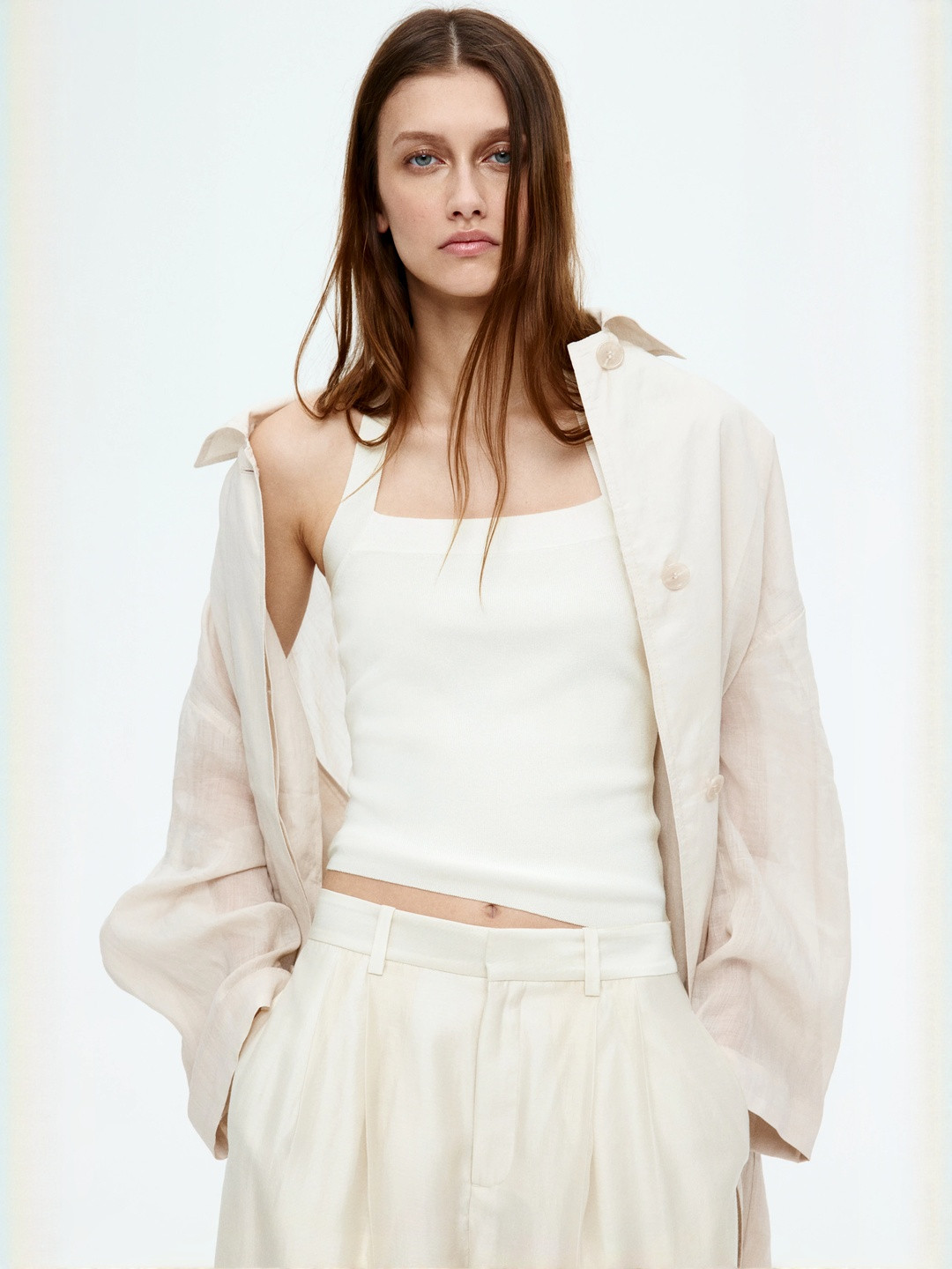 H&M Fine-Knit Halterneck Top