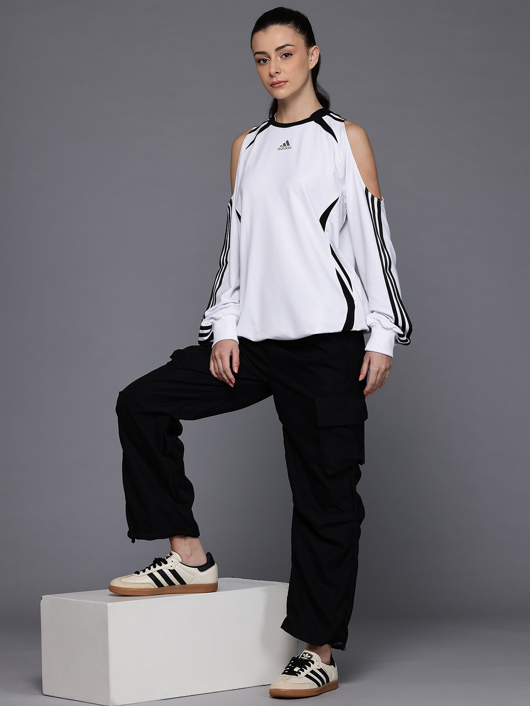 ADIDAS Originals Women Brand Logo Printed T-shirt