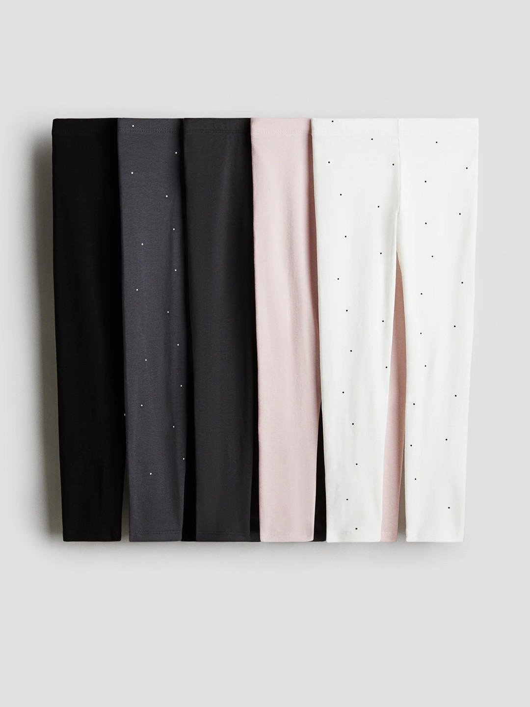 H&M Kids- Girls 5-Pack Jersey Leggings