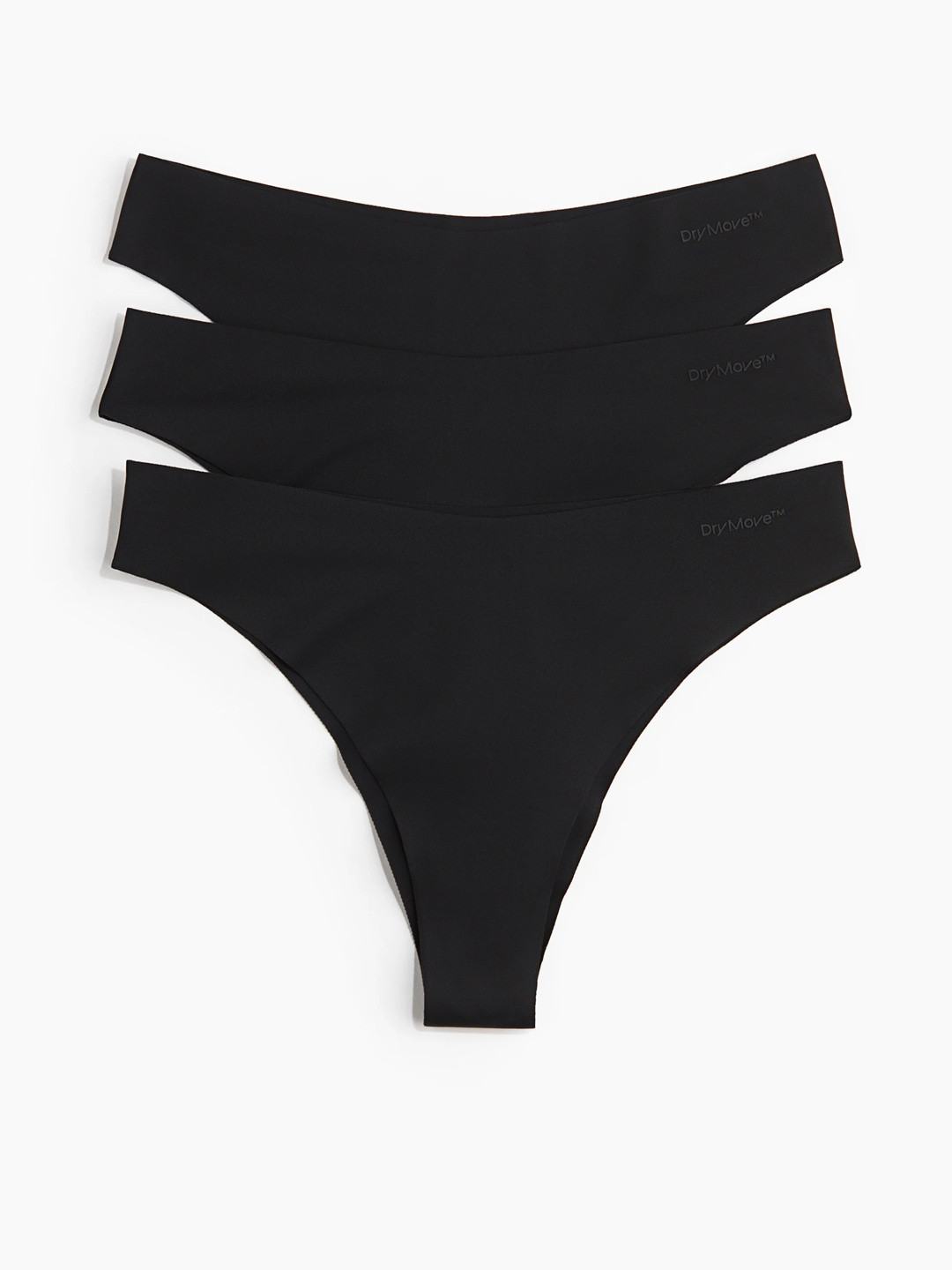 H&M 3-Pack Sports Brazilian Briefs In DryMove