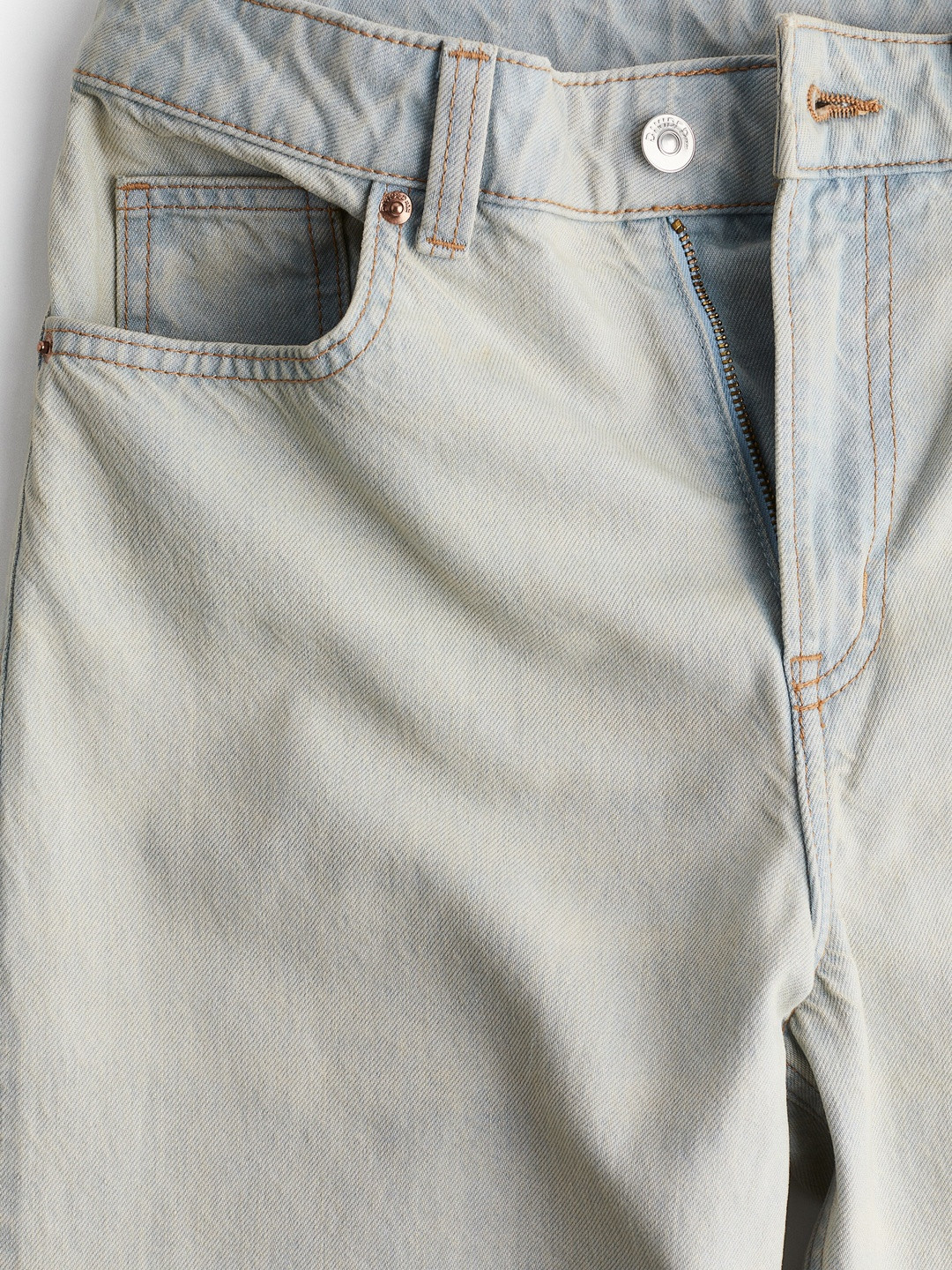 H&M Baggy Cotton Low-Rise Regular Jeans