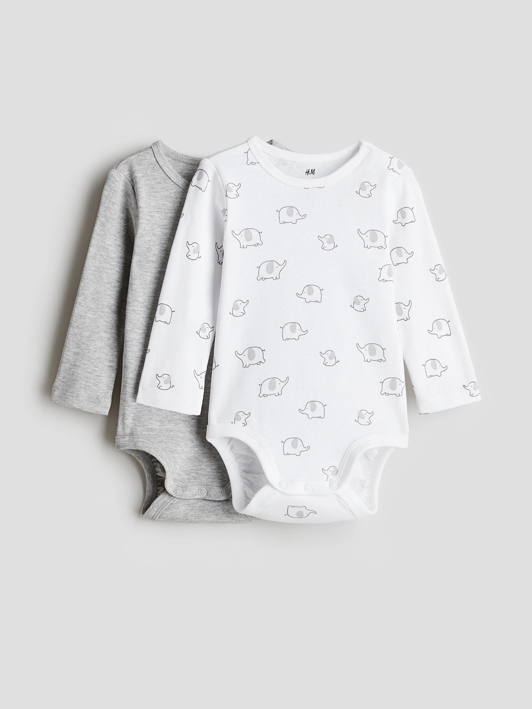 H&M 2-Pack Long-Sleeved Bodysuits